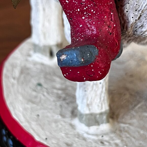 House of Hatten Santa Father Christmas Riding Ram Goat Figurine Denise Calla Vtg - Picture 14 of 14